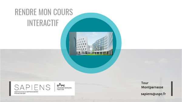 Module de rattrapage Rendre mon cours interactif | Genially