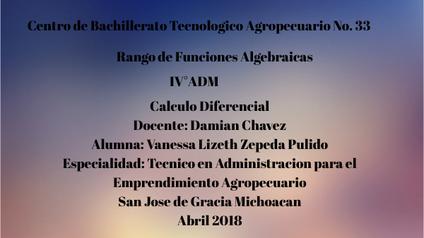 RANGO DE FUNCIONES | Genially
