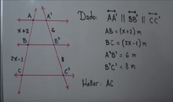 TEOREMA DE THALES