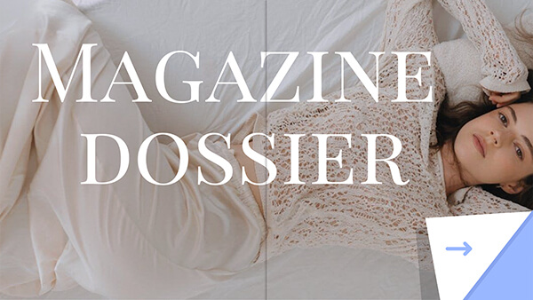 Interactive Zeitschrift dossier template