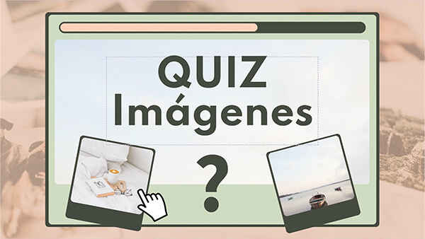 Plantilla interactiva Quiz imágenes