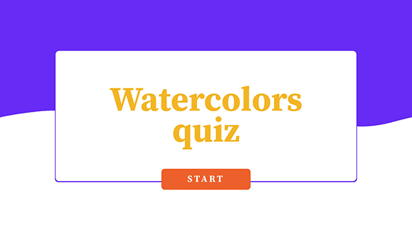 Quiz aquarelle