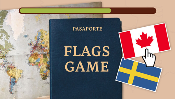 Template interattivo Gioco bandiere
