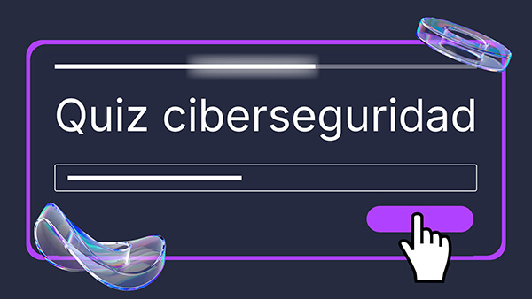 Interactive Quiz ciberseguridad template