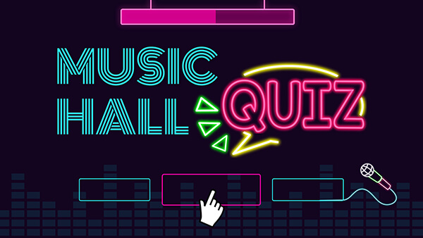 Interactive Quiz spotlight musical template