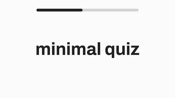 Minimal quiz
