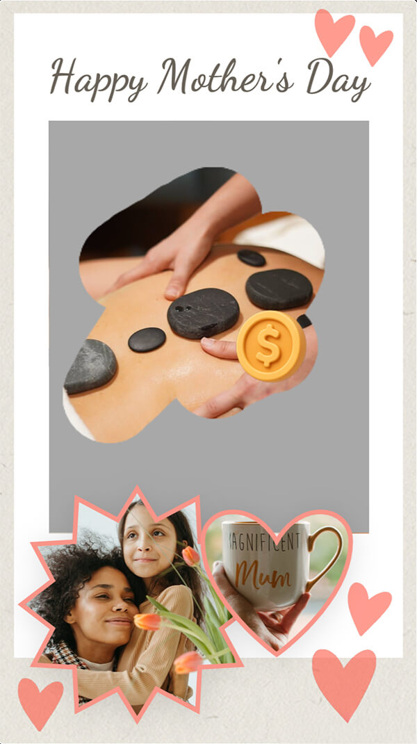 Interactive Mothers days card template