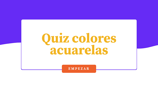 Quiz colores acuarelas