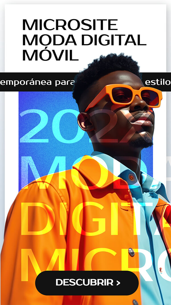 Microsite moda digital móvil