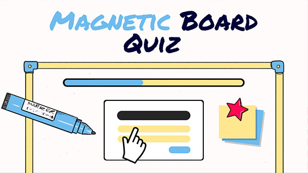 Magnetic board quiz