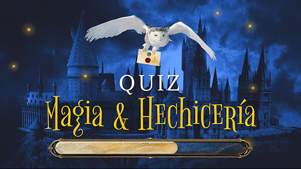 Interactive Quiz magia y hechicería template
