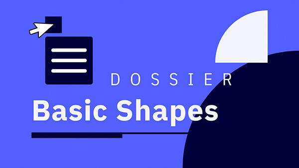 Interactive Basic shapes dossier template