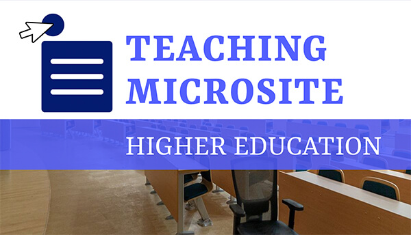 Interaktive Vorlage „Hochschuldozent microsite“
