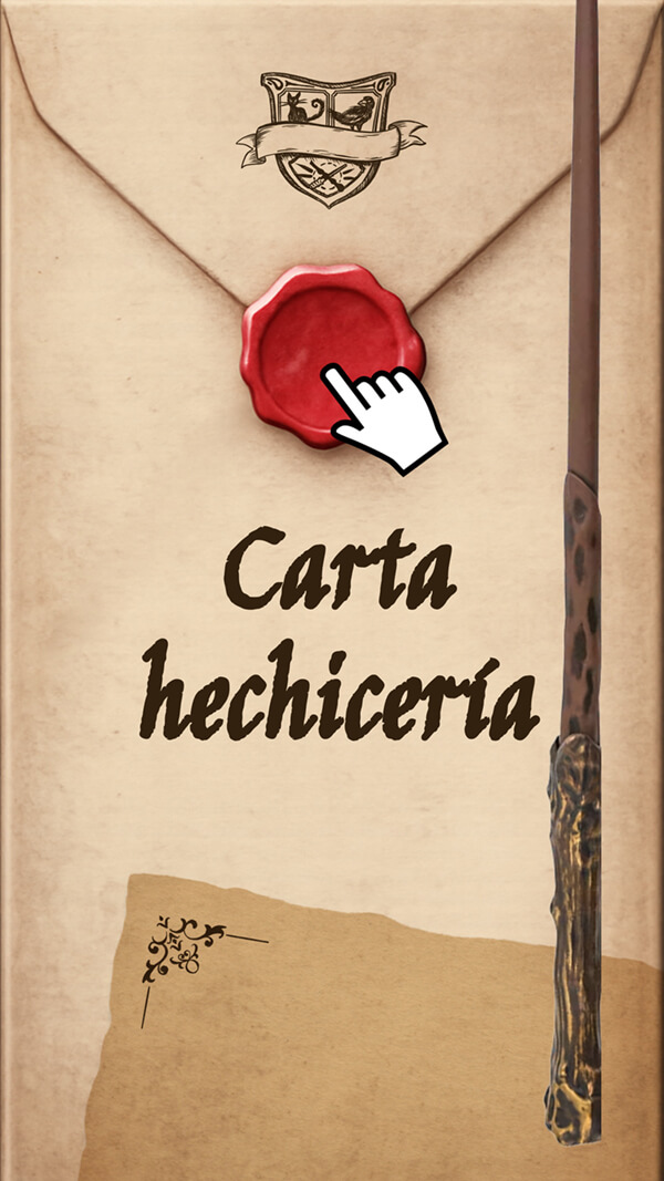 Plantilla interactiva Carta hechicería