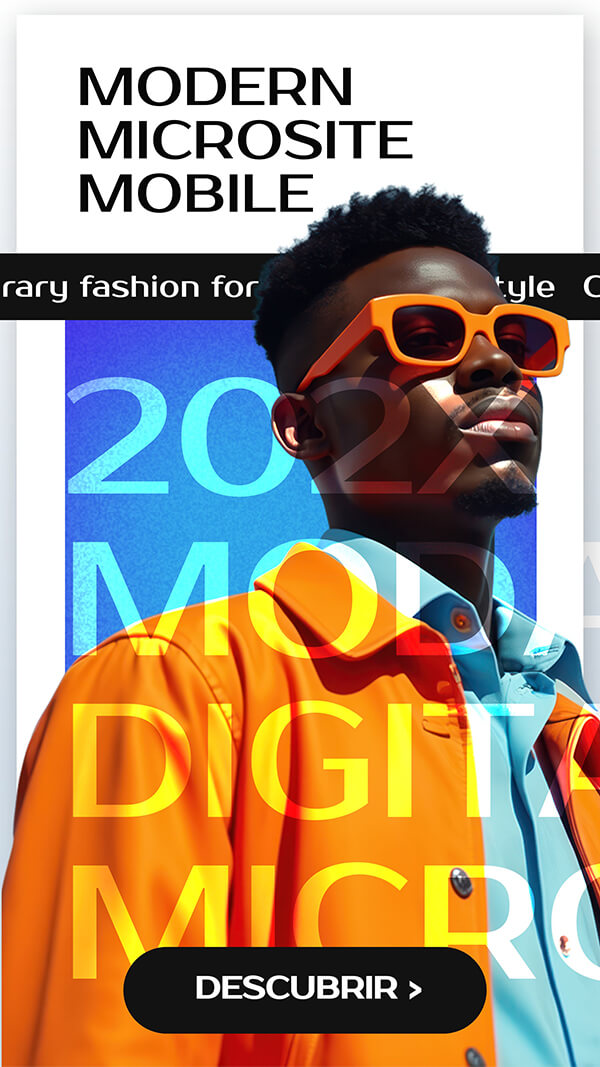 Microsite moda digital mobile