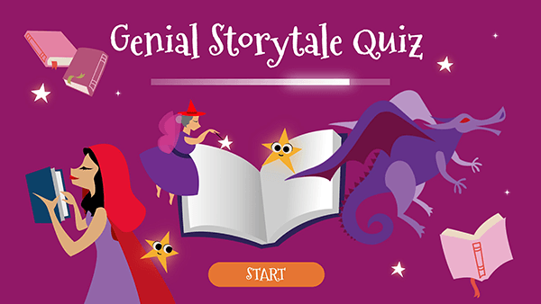 Modelo interativo Quiz conto genial