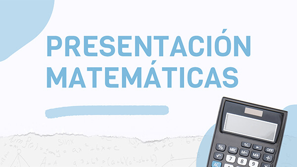 Presentación Matemáticas