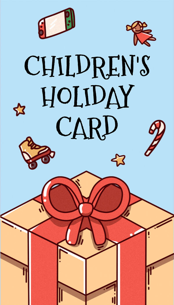 Children's holiday card