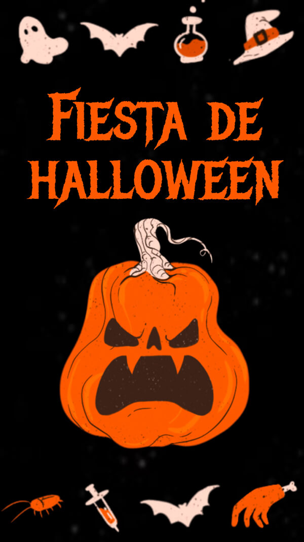 Interactive Fiesta de halloween template