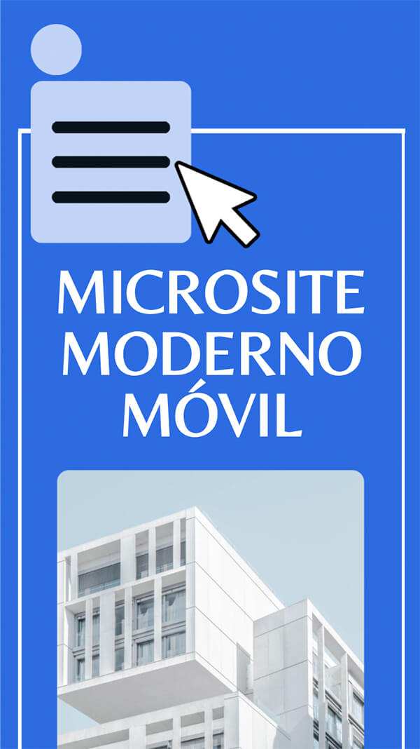 Interactive Microsite moderno móvil template