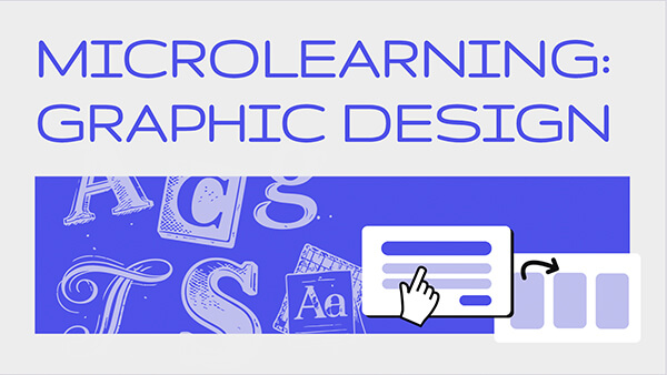 Interactive Microlearning: graphic design template