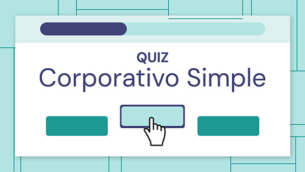 Plantilla interactiva Quiz corporativo simple