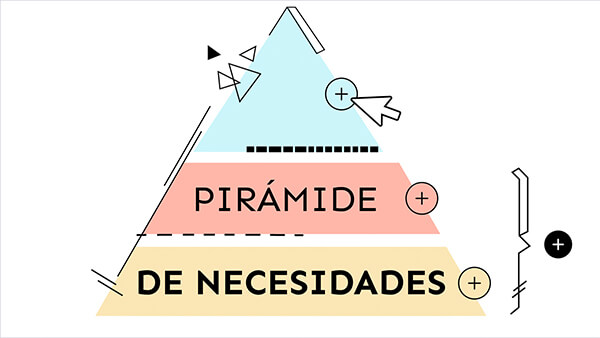 Plantilla interactiva Pirámide de necesidades