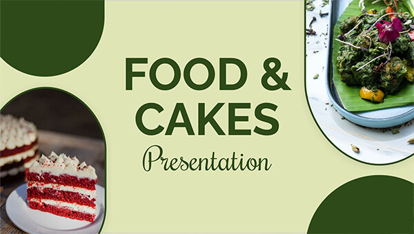 Présentation Food & Cakes