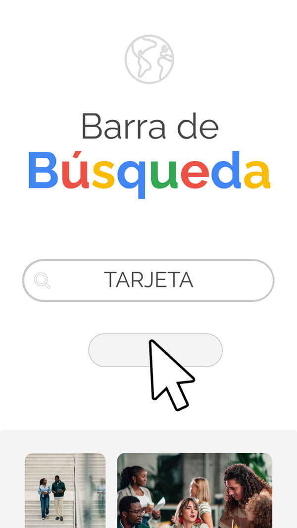 Tarjeta barra de búsqueda